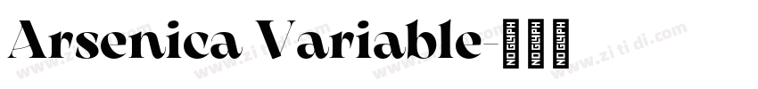 Arsenica Variable字体转换
